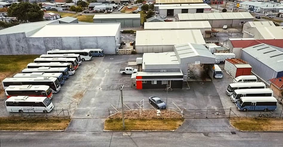 depot-sq The Southern Bus Charters depot from the air.